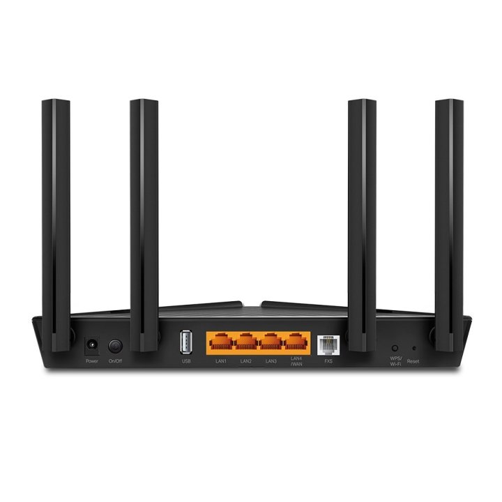 Router Wifi Dual Band Tp-link Xx230v Gpon Ax1800 Wi-fi 6 2xbanda Easymesh 1p Ge Wan lan 3p Ge Lan 1p Fxs 1p Usb Voip Gestion 