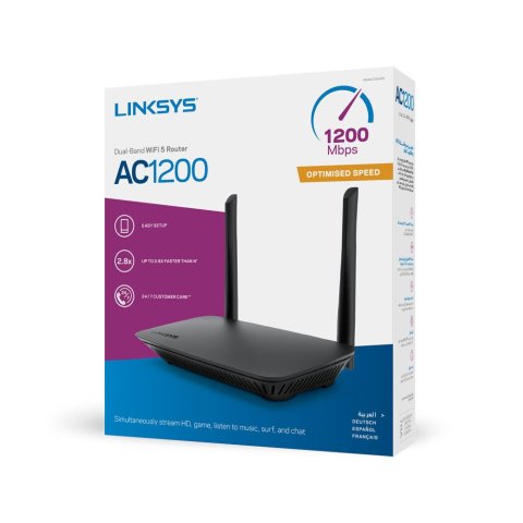 Router Wifi 5 Linksys E5400-eu Ac1200 Dual-band 4 Puertos 2,4ghz 5ghz Mu-mimo