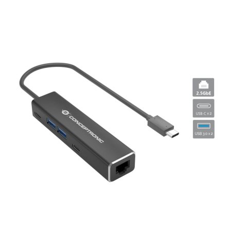 Adaptador Usb-c A Red 2.5gb Rj45 Conceptronic Con Hub Usb 3.2 2 Usc-c 2p Usb-a G