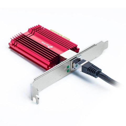Tarjeta De Red Pcie 10gigabit Tp-link Tx401 Incluye Soporte Estandar Y De Perfil Bajo