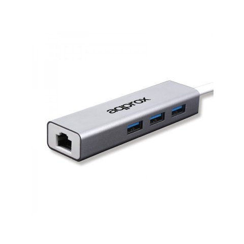Adaptador Usb Approx Appc07ghub A 3xusb-a 3.0 1x1gb Rj45