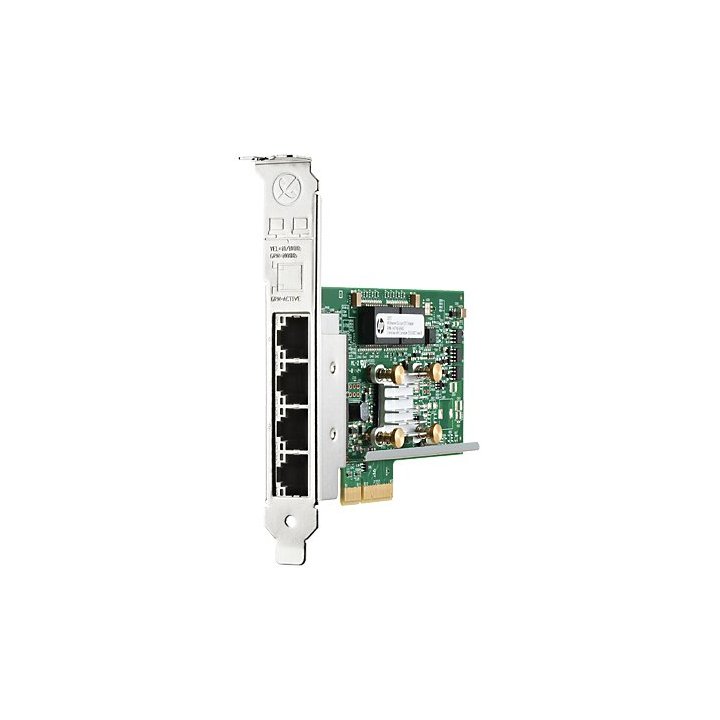 Tarjeta Gigabit Ethernet Hpe Pci Express X4 4 Puertos Rj 45 Par Trenzado Altura Completa Low Profile