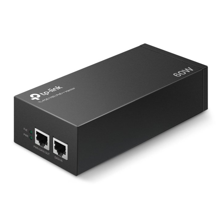 Poe Injector Tp-link Poe170s 2p Gigbit 60w Pasa Datos Y Alimentacion Por El Mismo Cable Hasta 100 Metros Plug And Play