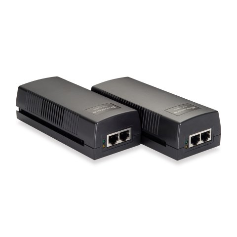 Poe Injector Adapter Gigabit Level One 30w Pasa Datos Y Alimentacion Por El Mismo Cable Hasta 100m