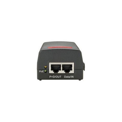 Poe Injector Adapter Level One Cat5e Pasa Datos Y Alimentacion Por El Mismo Cable Hasta 100 Mts