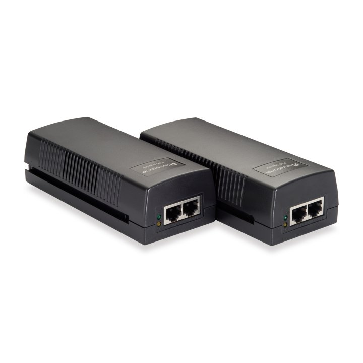 Poe Injector Adapter Gigabit Level One 30w Pasa Datos Y Alimentacion Por El Mismo Cable Hasta 100m