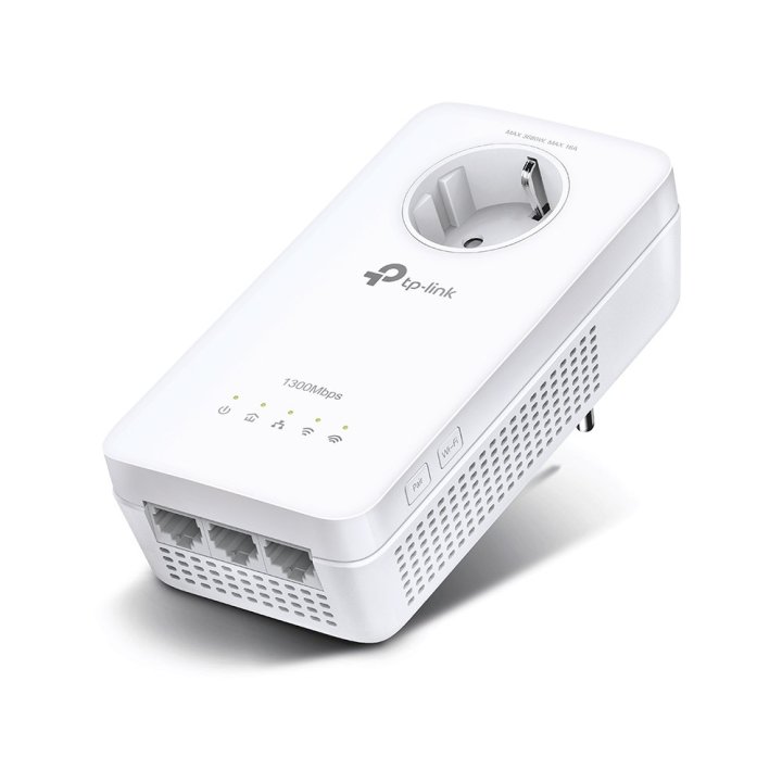 Homeplug Wifi Tp-link Tl-wpa8631p Con Passthrough 3p Giga Wifi Ac1300 Dualband 300 Mbps At 2.4 Ghz + 867 Mbps At 5 Ghz, 1300 