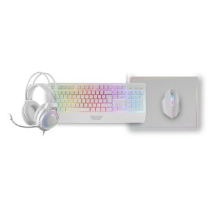 Teclado Mouse Headset Y Alfombrilla Mars Gaming Mcp124prowes H-mech Rgb 3200dpi Blanco 2