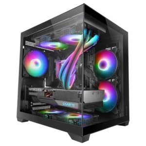 Caja Microatx Cube Mars Gaming Mc-view2 Negra Cristal...
