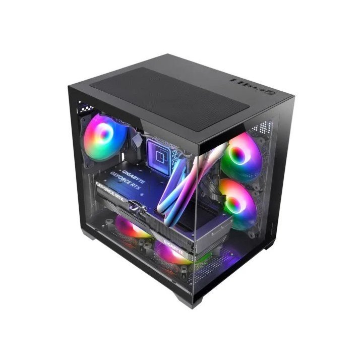 Caja Microatx Cube Mars Gaming Mc-view2 Negra...