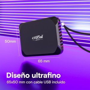 Disco Ssd Externo 1tb Crucial Ct1000x9ssd9 X9 1tb Pcie Gen5  2