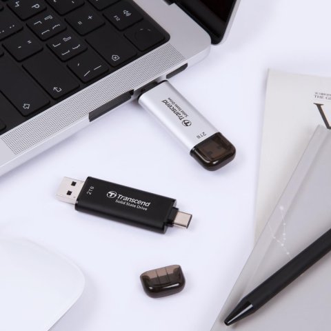 Memoria Usb-c/usb-a 512gb Transcend Ssd Usb...