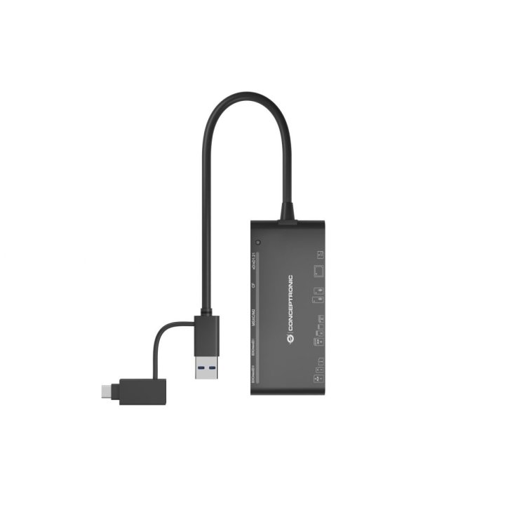 Card Reader Externo Usb-c/ Usb-a 7en1...