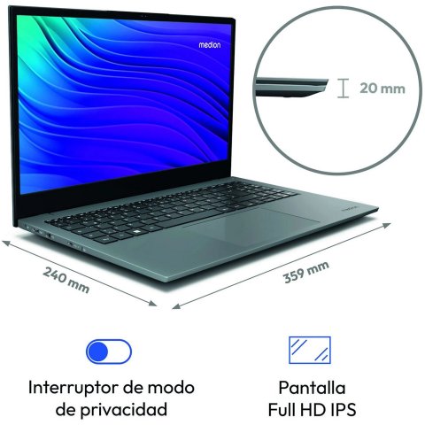 Portatil Medion Md62671 Intel Core I5-1235u...