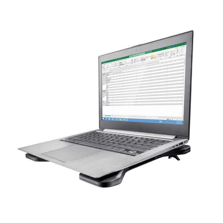 Base De Refrigeracion Para Portatil Trust Xstream Breeze Hasta 16" 2 Ventiladores Color Negro