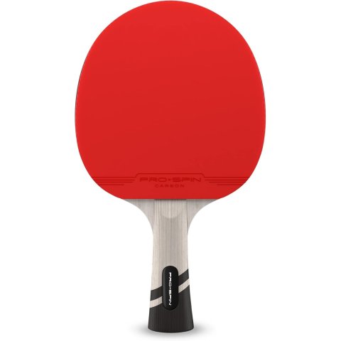 Pala De Ping Pong Pro-spin Premium Fibra De Carbono Madera 7-ply Goma Ofensiva Esponja 2mm Funda