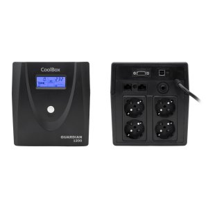 Sai Coolbox Guardian 3 1200va Con Lcd 720w 4xschuko Color Negro  2