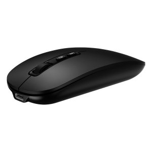 Mouse Coolbox Multidispositivo Ia W02-b Bt5.0 Bt3.0 2.4ghz1600dpi 6 Botones Bateria 500mah Negro 2