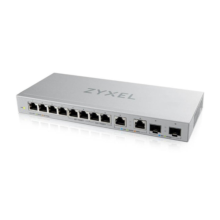 Switch Gestionable Zyxel Xgs1010-12 8xgb 2x2.5gb 2xsfp+ 10g Administrado Por Web