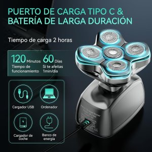 Afeitadora Cabeza Kensen Jk-1368 Ipx6 Cabezales... 2