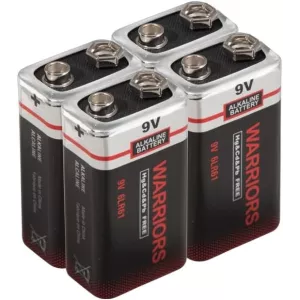 Pilas 6lr61 Warriors Alcalina Pack De 4 Pilas