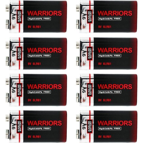 Pilas 6lr61 Warriors Alcalina Pack De 8 Pilas
