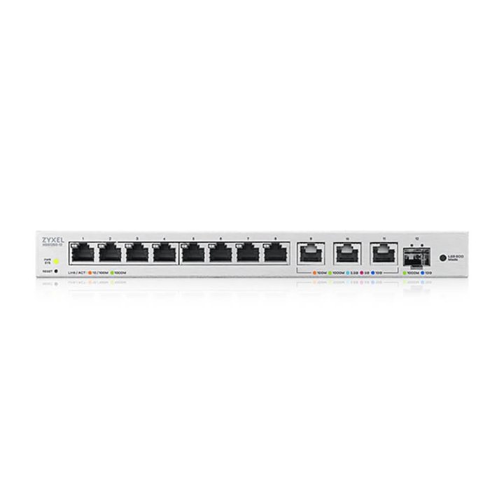 Switch Gestionable Zyxel Xgs1250-12 8xgb 3x10g 1xsfp+ 10g Administrado Por Web