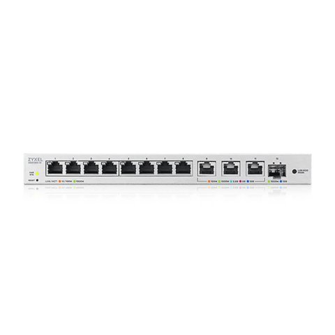 Switch Gestionable Zyxel Xgs1250-12 8xgb 3x10g 1xsfp+ 10g Administrado Por Web