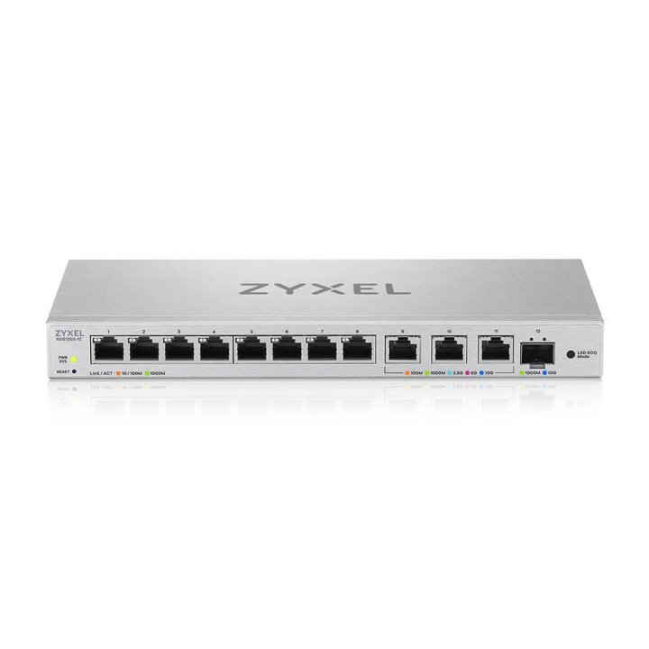 Switch Gestionable Zyxel Xgs1250-12 8xgb 3x10g 1xsfp+ 10g Administrado Por Web