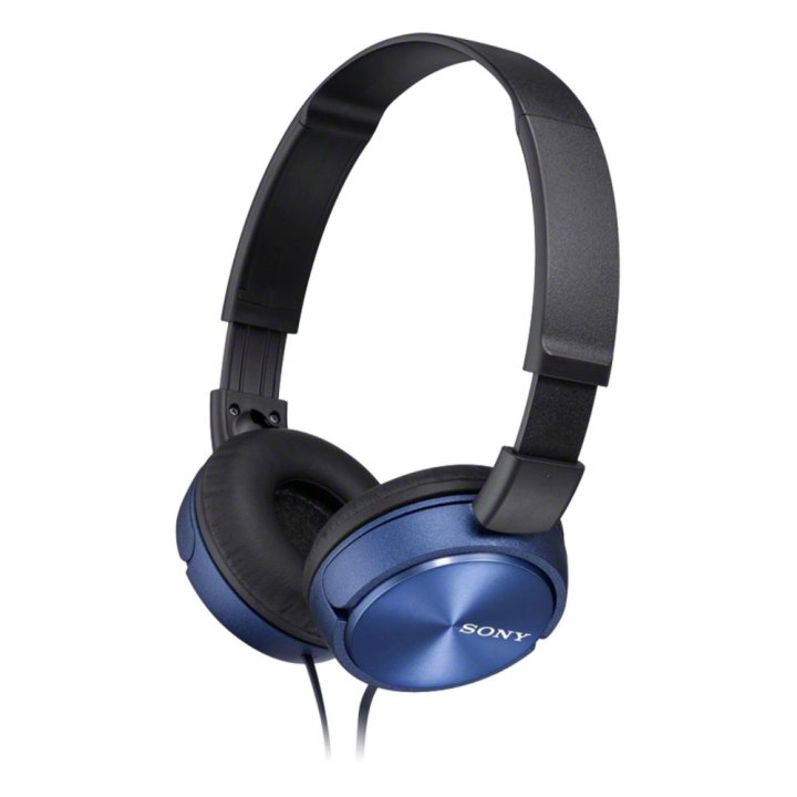 Headset Sony Mdr-zx310ap Compactos Microfono Integrado Cable 1.2m Azul Jack 3.5 Control Remoto