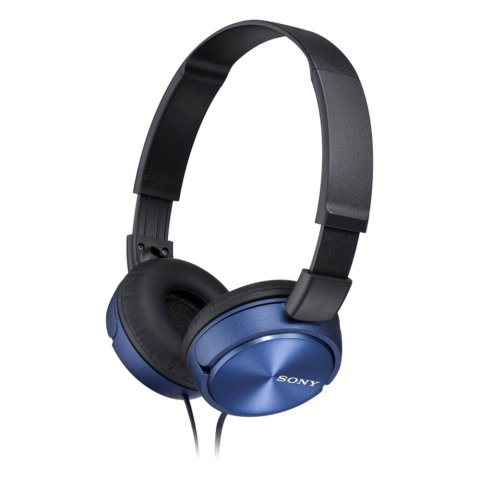 Headset Sony Mdr-zx310ap Compactos Microfono Integrado Cable 1.2m Azul Jack 3.5 Control Remoto
