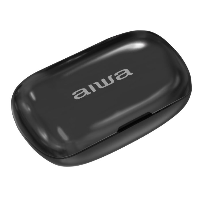 (km0) Auricular Bluetooth Intrauditivo Aiwa Ebtw-850 Black Gravity Bt 5.0 Tws Apt-x Driver 9mm Ipx5 Premium Metal Cash30