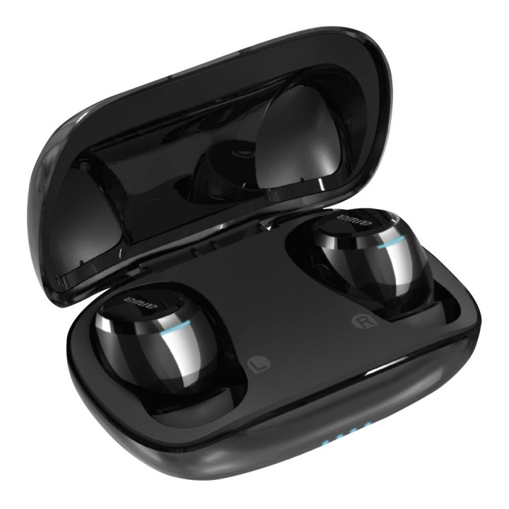 (km0) Auricular Bluetooth Intrauditivo Aiwa Ebtw-850 Black Gravity Bt 5.0 Tws Apt-x Driver 9mm Ipx5 Premium Metal Cash30