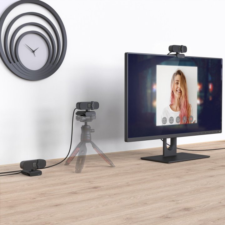 Webcam Hama C-400 Fhd Campo De Vision 70º Rotacion 360º Tapa Para El Objetivo
