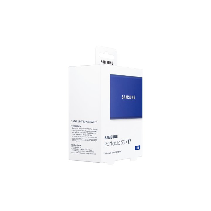 Disco M.2 Externo T7 Pcie Nvme Usb 3.2 Samsung Mu-pc1t0h ww 1tb Blue