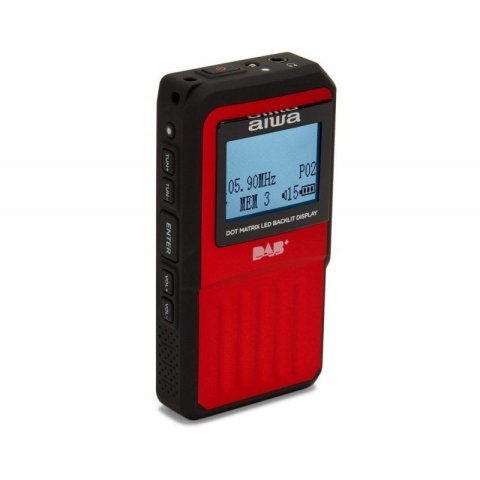 Radio Digital Mini Aiwa Rd-20dab Red...