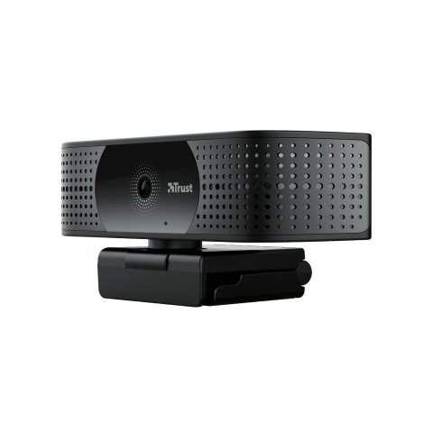 Webcam Para Streaming Trust 4k Tw-350 Ultra Hd Campo Vision 74º 2 Microfonos Int. Filtro Prvacidad 24422*