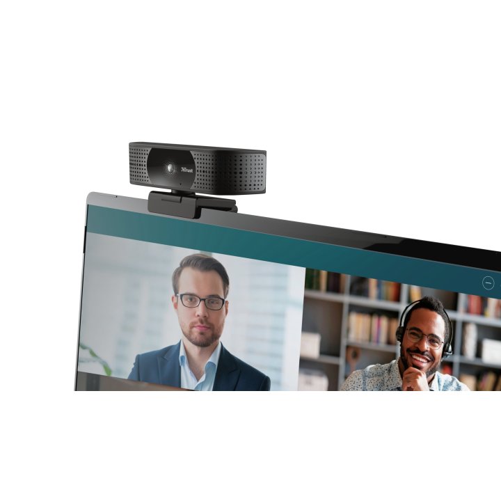 Webcam Para Streaming Trust 4k Tw-350 Ultra Hd Campo Vision 74º 2 Microfonos Int. Filtro Prvacidad 24422*
