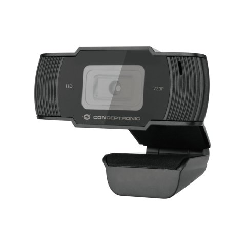 Webcam Hd Conceptronic Amdis 1080p Interpolado Usb 3.6mm 30fps Angulo Vision 68º Microfono Integrado