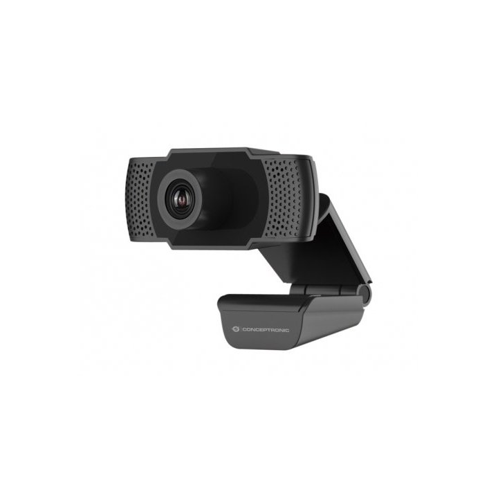 Webcam Fhd Conceptronic Amdis 1080p Usb 3.6mm 30 Fps Angulo Vision 90º Microfono Integrado