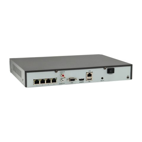 Grabador De Video Level One Nvr-0504 4 Canales 4 Puertos Red Poe H.265