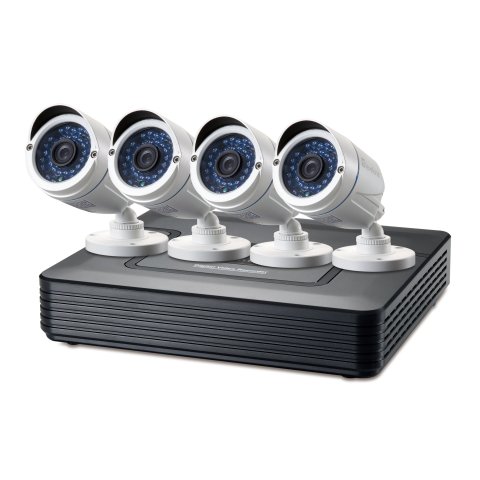 Kit Videovigilancia 1080p Level One Dsk-8001 8 Canales 4 Camaras Int ext + Grabador Cables Iluminacion Led (sin Hd)