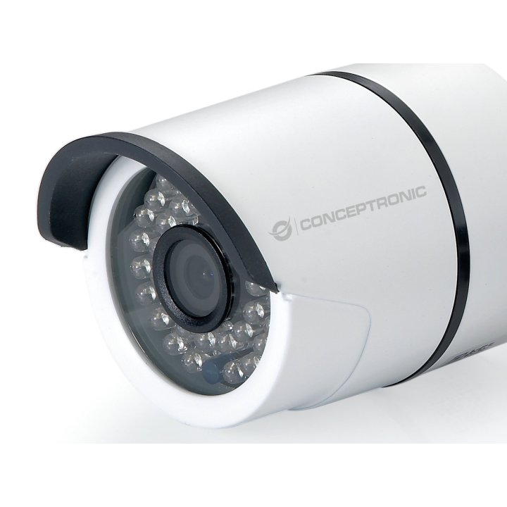 Camara Ip Conceptronic Jareth02w 720p Instalacion Por Codigo Qr Led Exterior   Interior Wifi Cloud