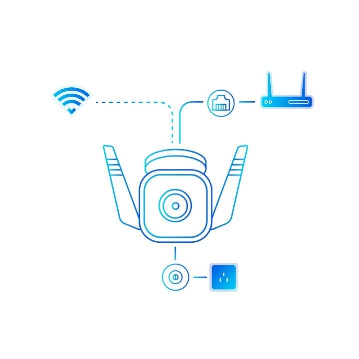 Camara Exterior Ip Wifi Tp-link Tapo T65 Ip66 Ultra Definicion 3mp Vision Nocturna 30m Deteccion De Movimiento Alarma 2way Au