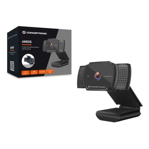 Webcam 2k Conceptronic Amdis 5mp Usb 3.6mm 30...