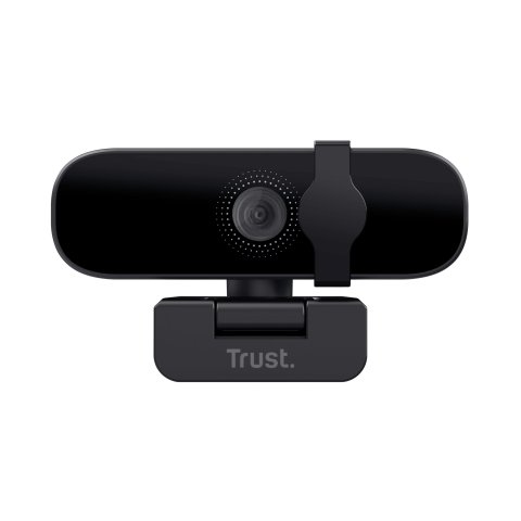 Webcam Con Microfono Trust Tanor Full Hd 1080p Negra  Para Videolla Nitidas Con 85% Mat. Recicl25548