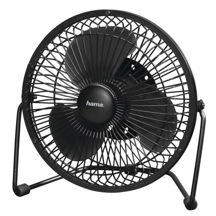 Ventilador De Sobremesa Hama Usb 15cm Metalico Color Negro