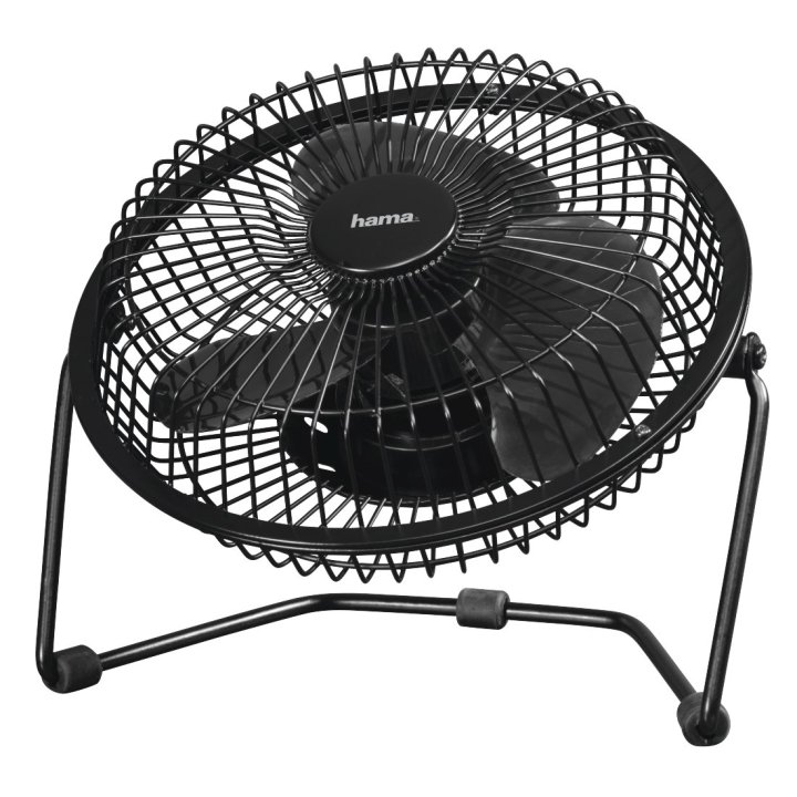 Ventilador De Sobremesa Hama Usb 15cm Metalico Color Negro