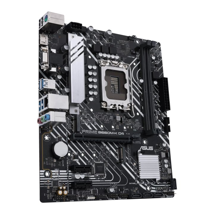 Pb Asus Prime B660m-k D4 Skt 1700 Intel Gen 12º 13º M-atx 2xddr4 3200mhz 3pcie M.2-4.0x4 Raid 1glan Usb3.2