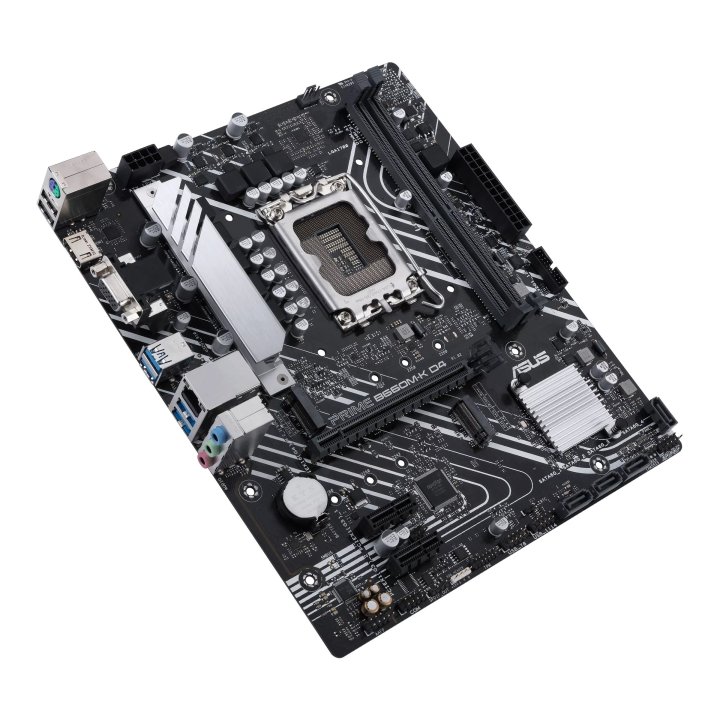 Pb Asus Prime B660m-k D4 Skt 1700 Intel Gen 12º 13º M-atx 2xddr4 3200mhz 3pcie M.2-4.0x4 Raid 1glan Usb3.2